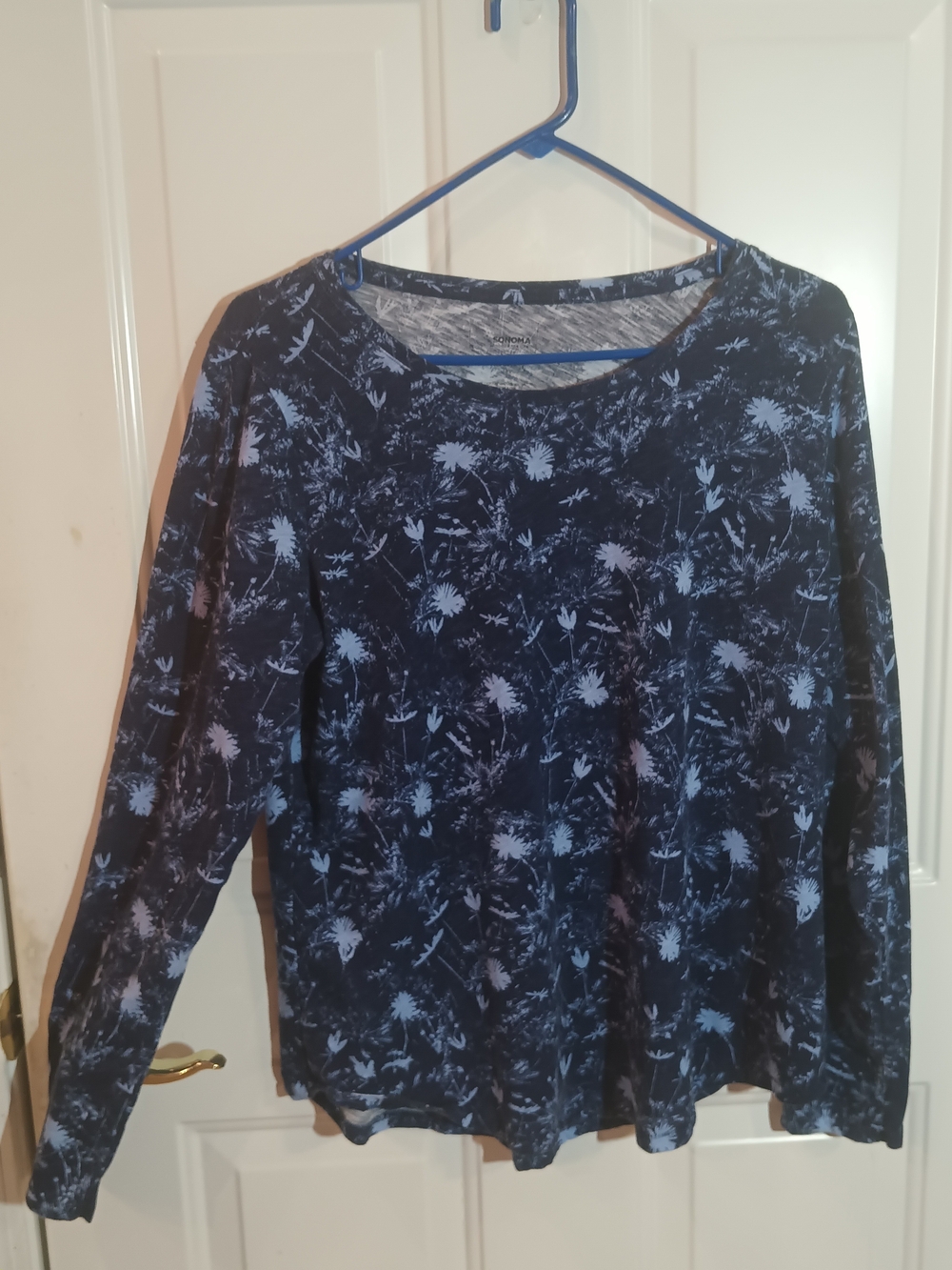 Sonoma Blue Botanical Long Sleeve Tee